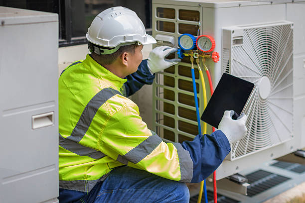 Professional Emergency Hvac Repair technician working in Central Village, CT